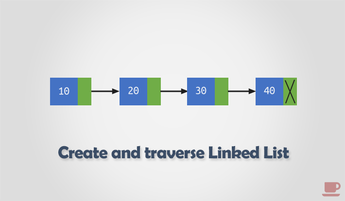 Create and traverse Linked List in C