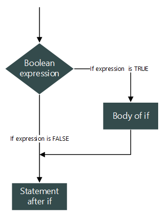 if statement flow chart