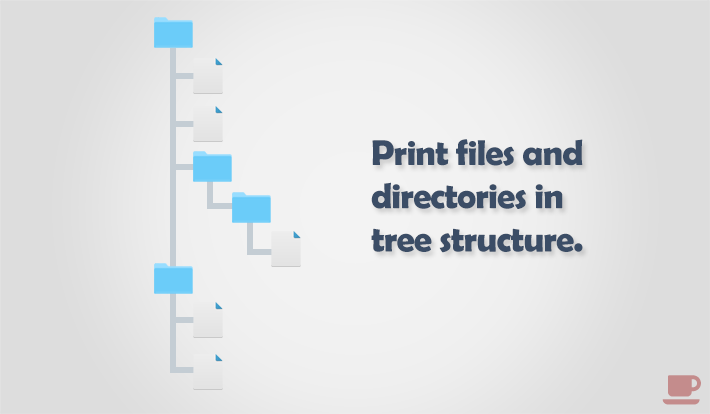How to print files and directories in tree structure in C programming