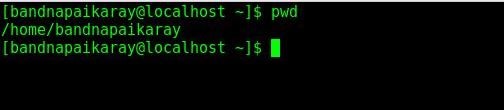 pwd command in linux